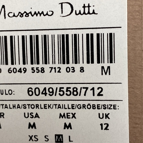 NWT. Massimo Dutti Cream Wool Blend Textured Elegant Cropped Jacket. Size M, L. - Picture 8 of 13